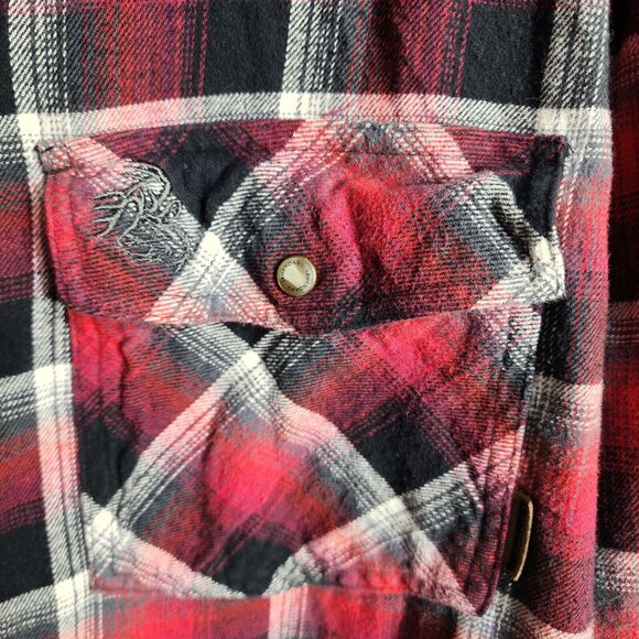 Legendary Whitetails Mens Shirt XLT Stockyard Shotgun Western Flannel Pearl Snap - Picture 6 of 11